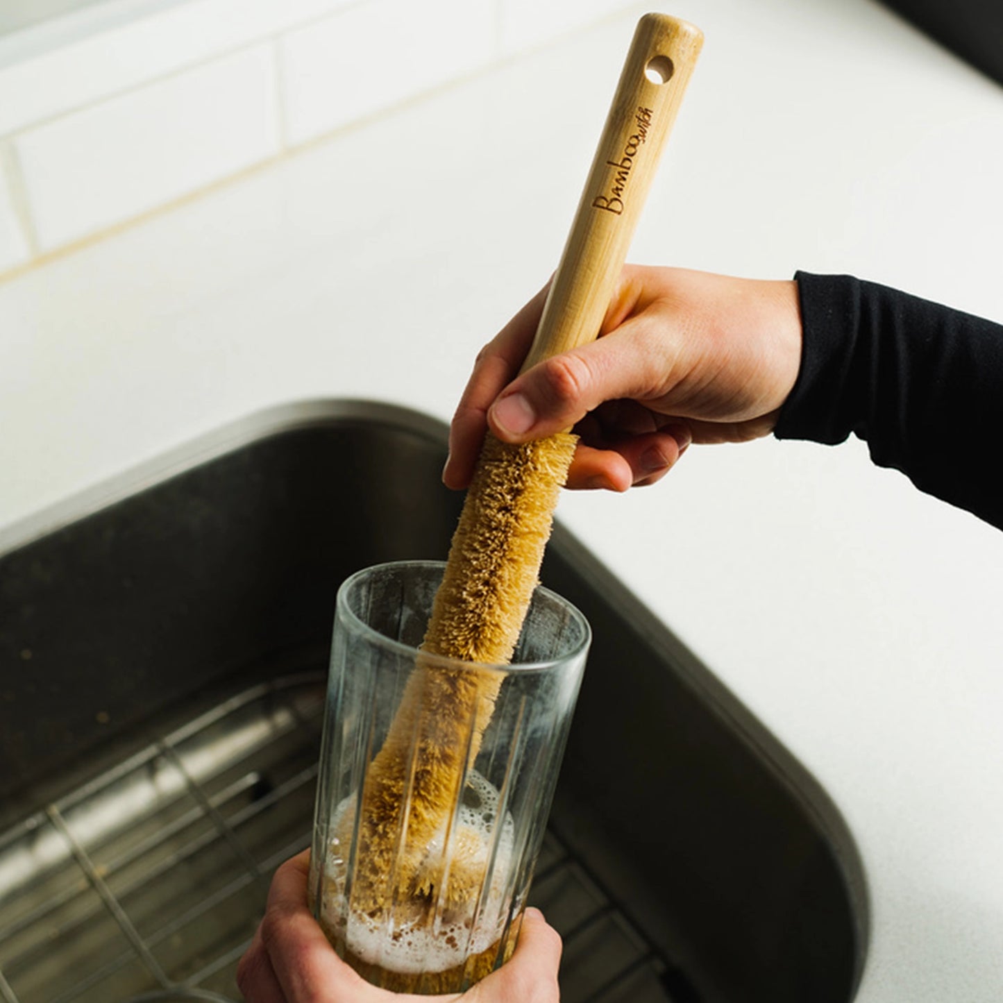 Bamboo + Sisal Bottle Cleaning Brush