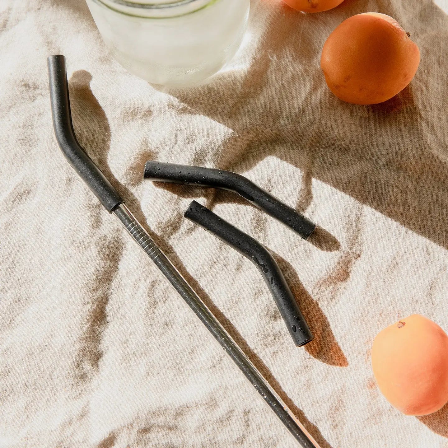 Stainless Steel Straw with Silicone Tip