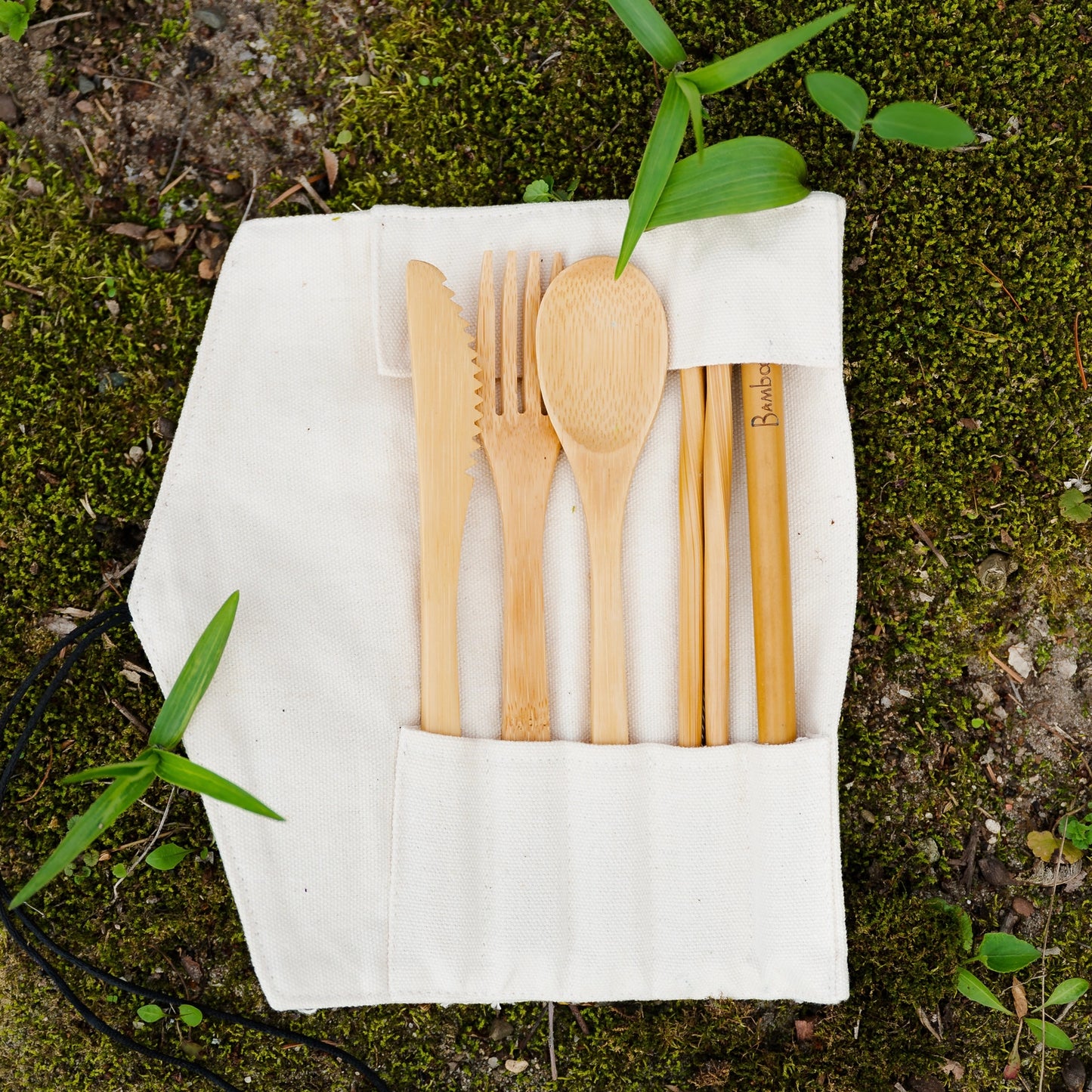 Bamboo Travel Cutlery Set