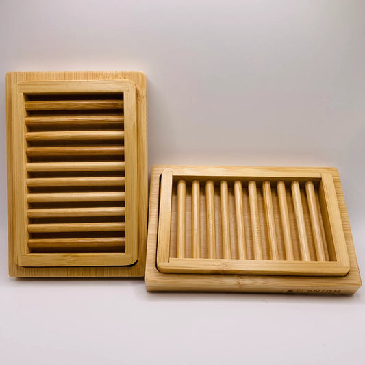Bamboo Soap Dish | Dual Layer